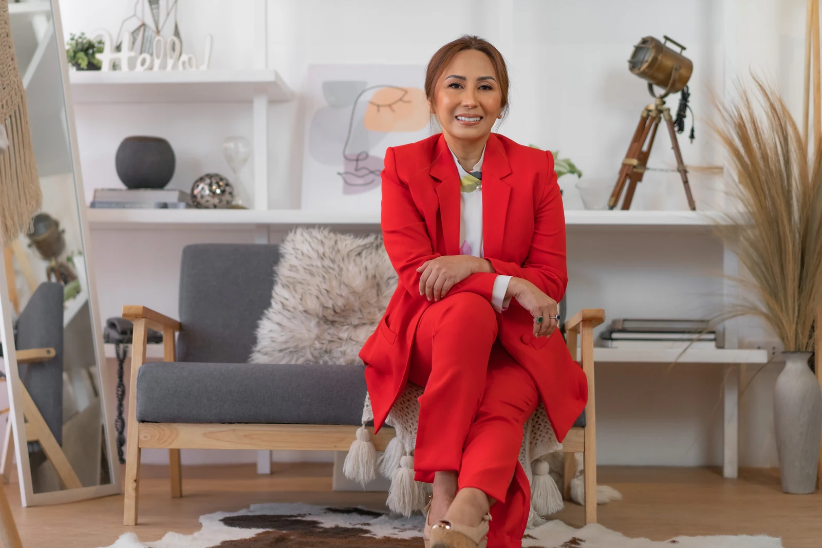 Portrait of Master Judith in a red suit