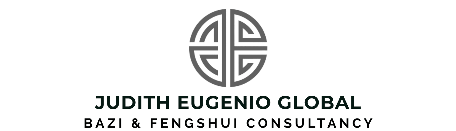 Logo with circular geometric design above the text "Judith Eugenio Global" and "Data & Integrity Consultancy.